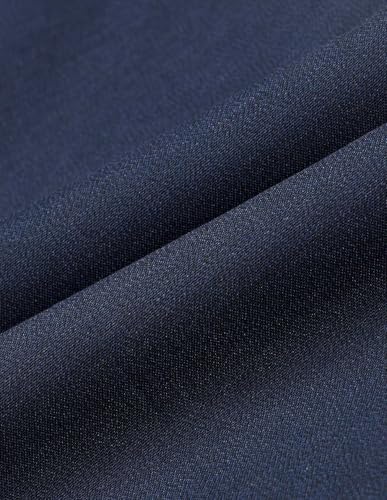Arrow New York Men's Mid Rise Regular Fit Autoflex Trousers Navy