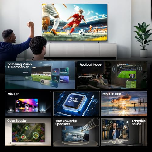 Samsung 43 inch (108cm) Mini LED 4K Vision AI 2026 Smart TV | 30W Speakers | 4K Upscaling | Mini-LED HDR | 150+ Channels | 7 Years OS Upgrade | UA43M2EHAULXL
