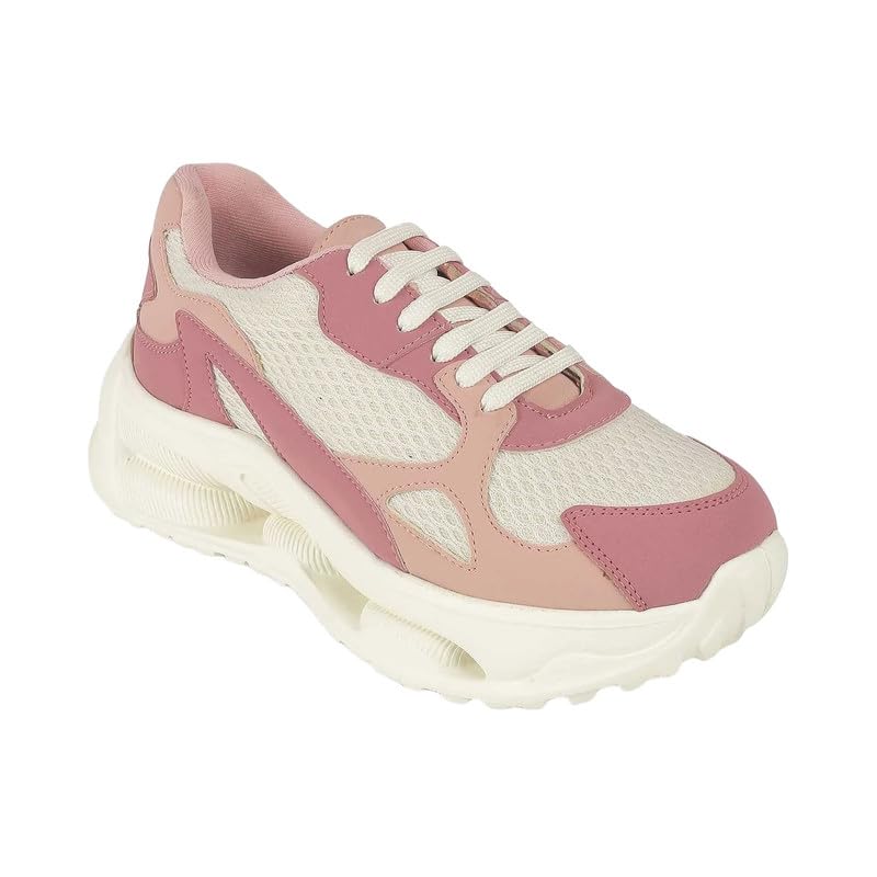 tresmode Sewd Pink Women's Sneakers in Size 5 UK / 38 EU