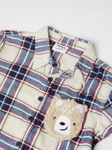 Max Boys Checked Shirt (Blue_18-24 M)