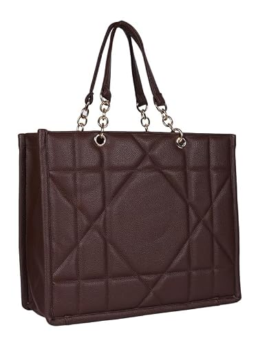 MINI WESST Women's Western Casual Textured Zip Tote Bag | Perfect for Office, College & Everyday Use