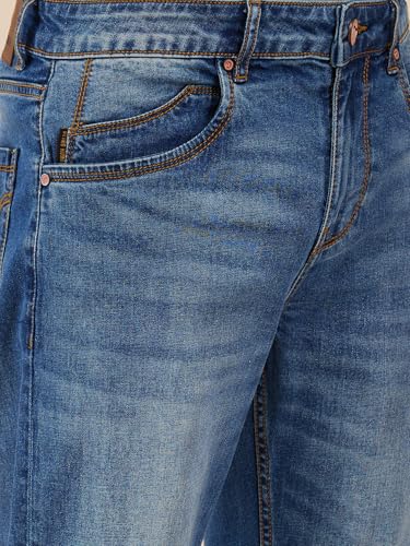 Being Human Blue Straight Fit Denims for Men Clothing