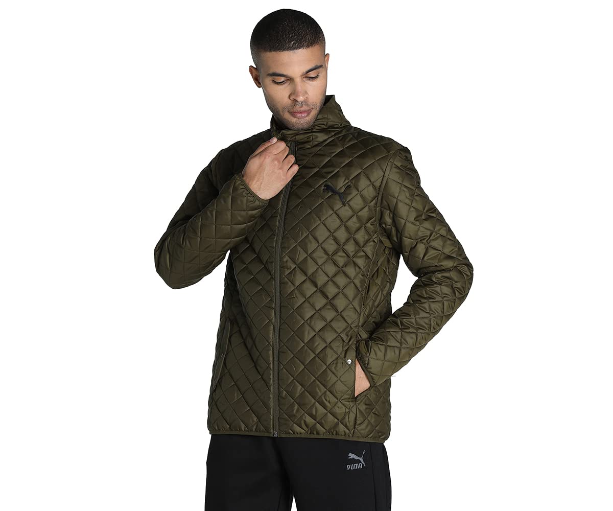 Puma Men's A-Line Coat (84668062_Deep Olive_L)