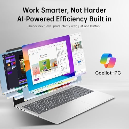HP i5 Laptop, Intel 10-Core i5-1335U with Lifetime Microsoft Office, 16GB RAM 512GB SSD, Windows 11, Fast WiFi 6E, Numeric Keypad, Long Battery Life, Ethernet Port, Laptop for Business&Student