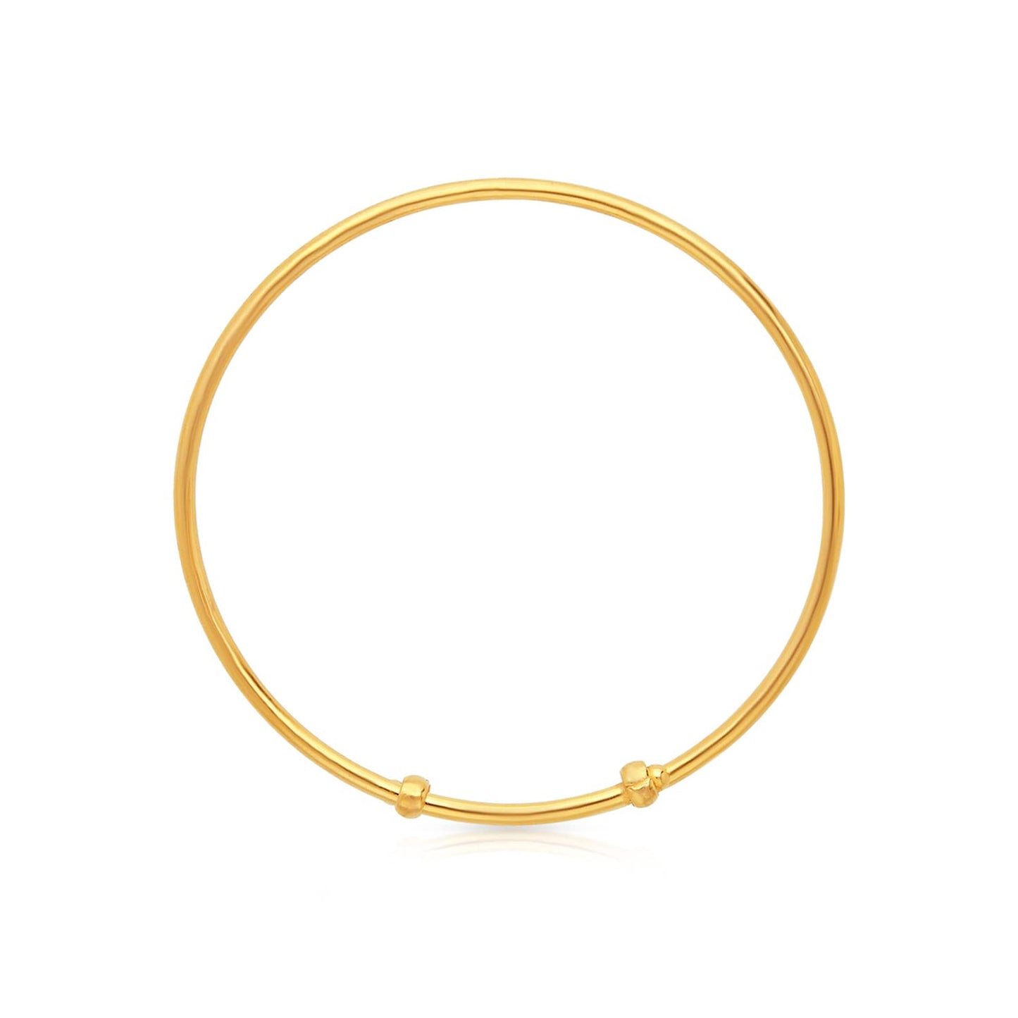 Malabar Gold & Diamonds 22K Yellow Gold Bangle/Kada for Kids |(916) BIS Hallmark Pure Gold Adjustable Bangle for New Born Baby Naming Ceremony, Birthday & Diwali Gifting (0-3Y)