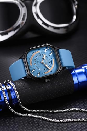 Daniel Hechter Paris Rivoli Collection Modern Analog Watch for Men with Octagon Dial and Silicon Band-DHM1003