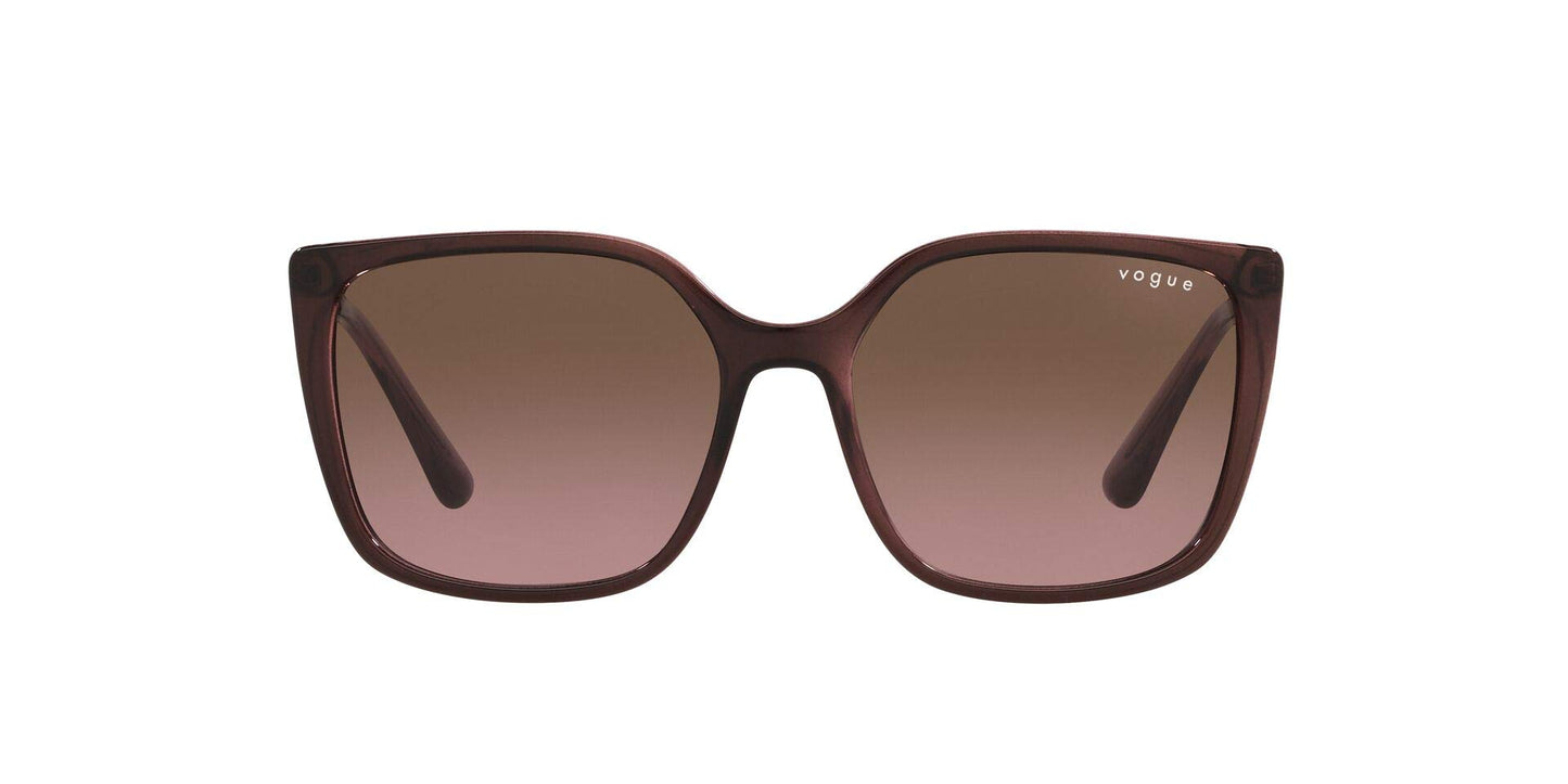 Vogue Eyewear UV Protected Square Sunglasses For Women ( 0VO5353S| 54 mm | Pink Gradient Brown)