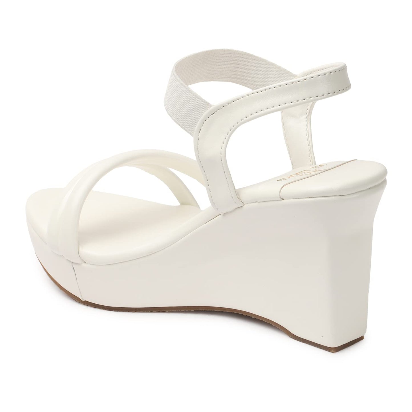 XE Looks Women's High Heel Wedges Sandal | Stylish and Comfortable Thong Strap Slip-On Sandals | Soft Cushioned Sole and Open Toe Heels for Casual Office and Formal Wear