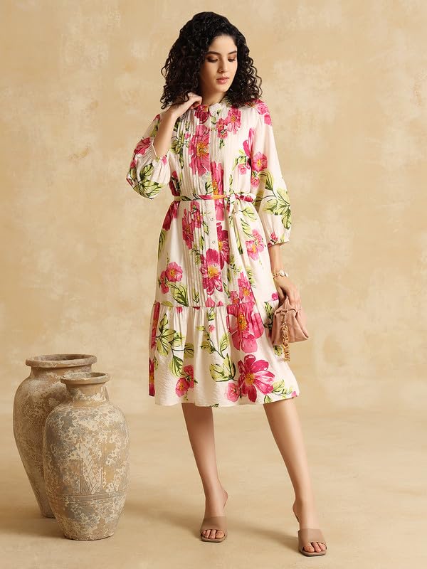 Kazo Elena Midi Dress Pink