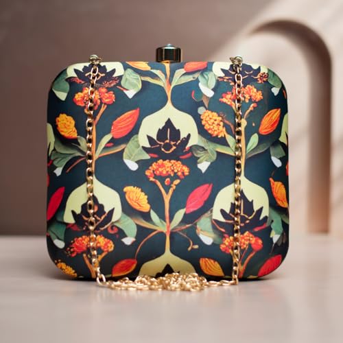 Artklim Floral Printed Clutch