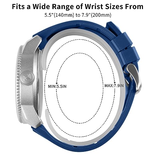 NAVIFORCE Sport Waterproof Watches for Students Boys Men, Silicone Band Watch with Second Hand, Blue, sport