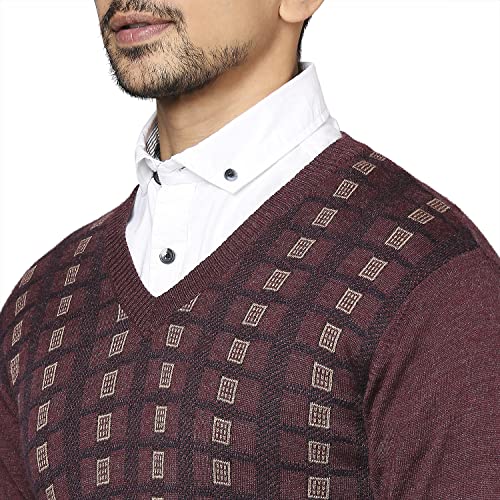 Raymond Dark Maroon Sweater (Size: 42)-RMWX01104-M8