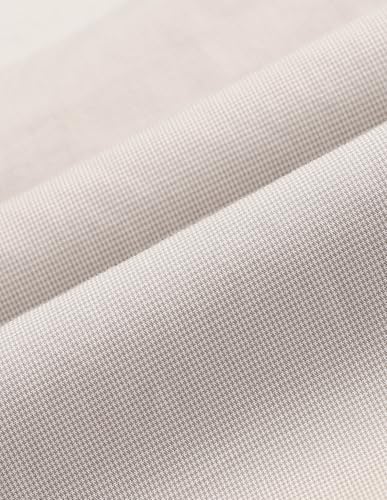 U.S.Polo Association Men's Solid with Stripe Detail Regular Fit Shirt (USSHT3284_Beige_42)