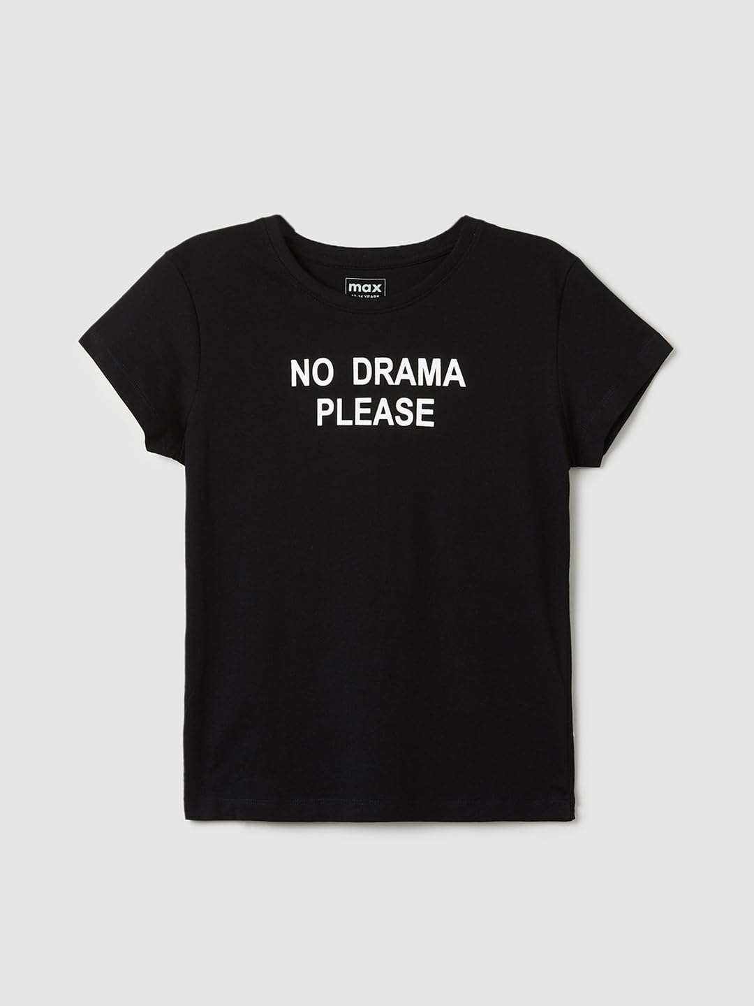 Max Girls Cotton Regular Fit Printed Round Neck Half Sleeve T-Shirt - Pack of 3, Blue, 15-16 Years