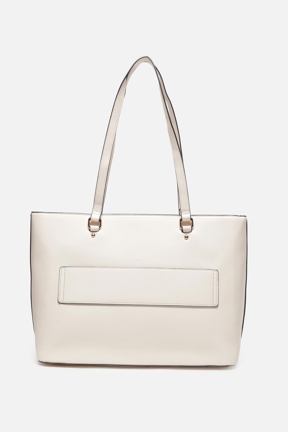 Women Cream Formal Handbag