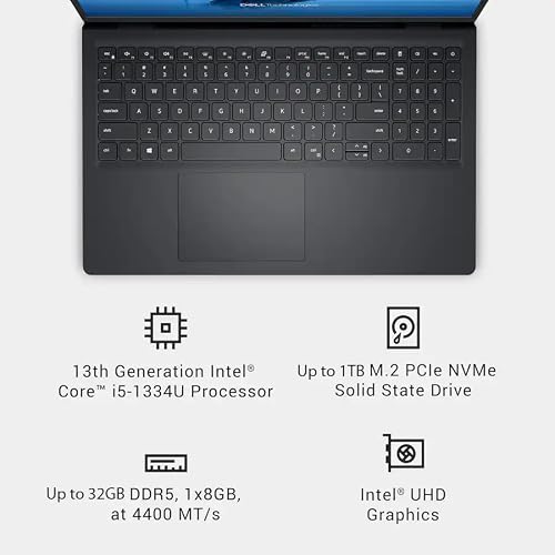 Dell 15 Touchscreen Business Laptop, 32GB DDR5 RAM, 1TB SSD, Intel i5-1334U