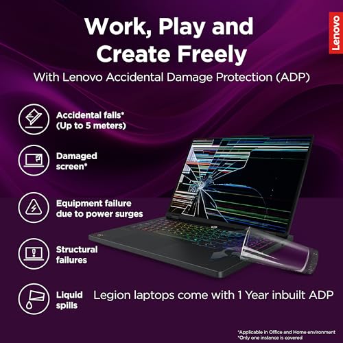 Lenovo Legion Pro 7 2025 Intel Core Ultra 9 275HX | NVIDIA RTX 5090 24GB (64GB RAM/1TB SSD/WQXGA OLED/240Hz/16 (40.6cm)/Windows 11/Office 2024+AI Now/Black/2.5Kg), 83F500D8IN AI Powered Gaming Laptop