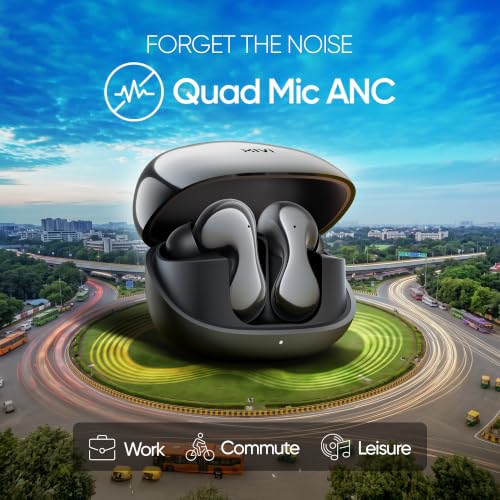 Mivi SuperPods Immersio Pro [New Launch] Quad Mic ANC Earbuds Dolby Audio