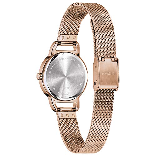 Citizen Women's Japanese-Quartz Stainless-Steel Strap, Rose Gold, 10 Casual Watch (Model: EZ7003-51X)