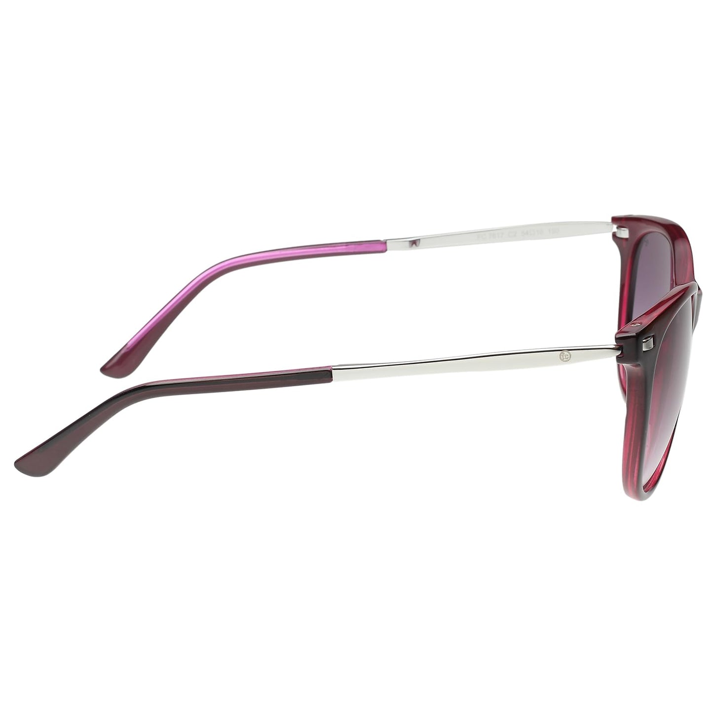 French Connection|Red Full Frame Cat-eye Sunglasses|100% UV Protected (Uv 400) Purple Gradient Faded Lens|Women's|Medium|FC 7617 C2 54 S