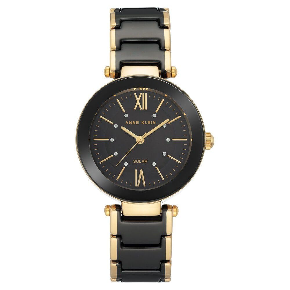 Anne klein new york Considered Analog Black Dial Women's Watch-AK3844BKGB