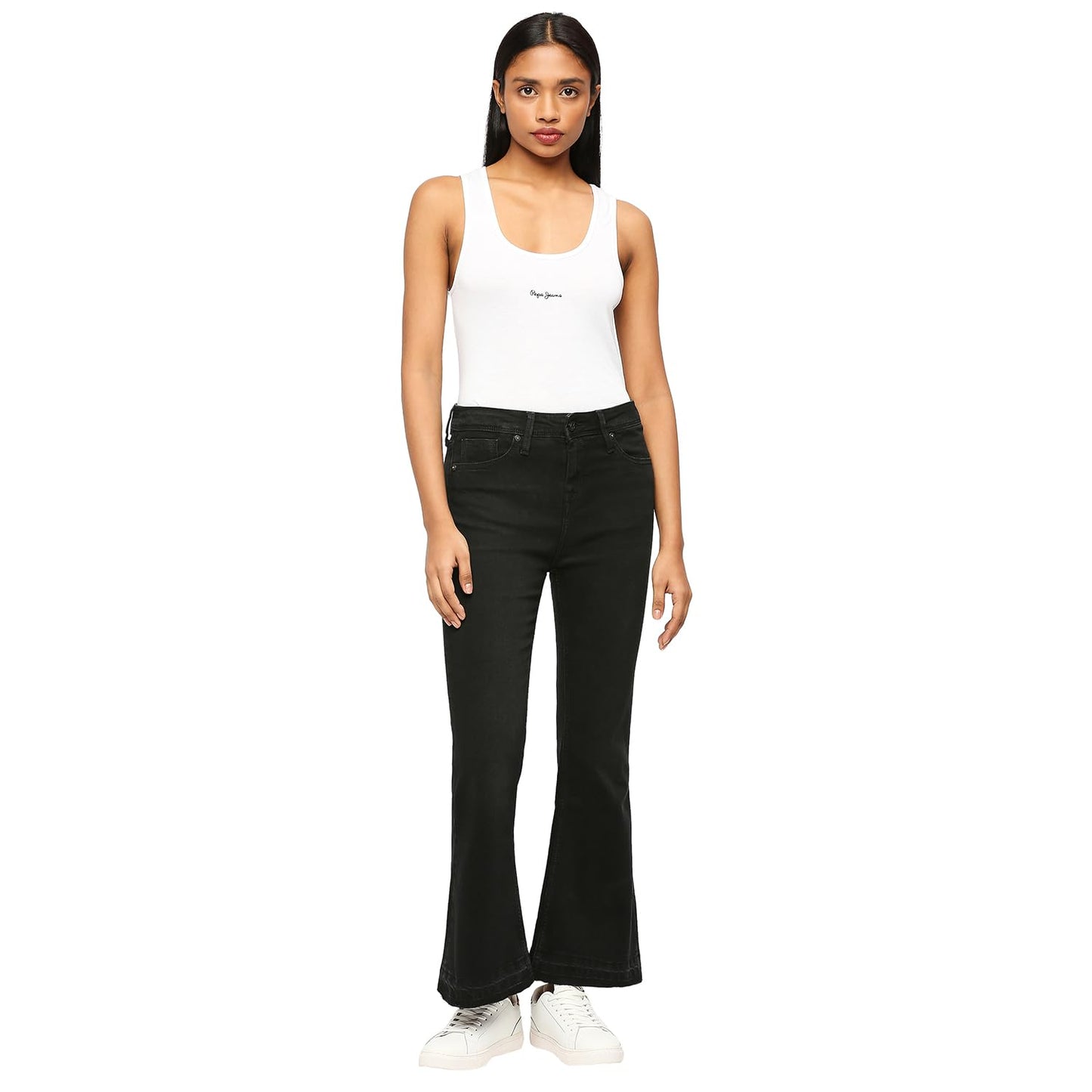 Pepe Jeans Women's Slim Jeans (PL204622Q018_Black Used