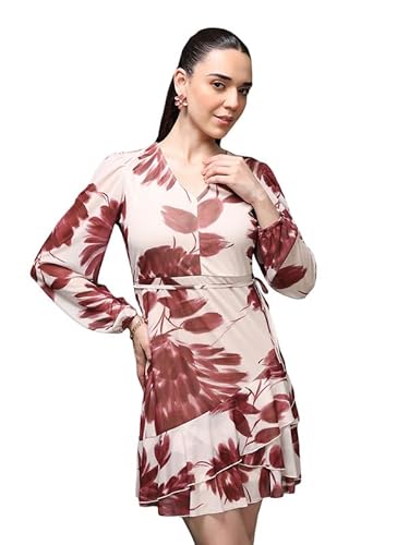 Kazo Clarke Mini Dress (Wine_M)