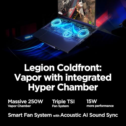 Lenovo Legion Pro 7i – AI-Powered Gaming Laptop – Intel® Core Ultra 7 255HX – 16" WQXGA PureSight OLED Display – 240Hz – NVIDIA® GeForce RTX™ 5070 Ti – 32GB Memory – 1TB Storage – PC GamePass
