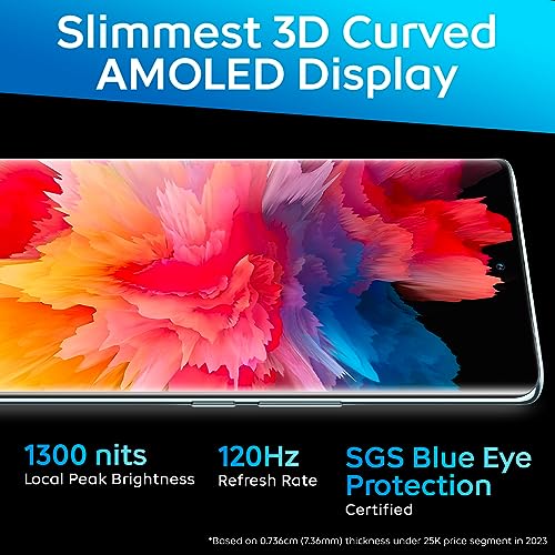 iQOO Z7 Pro 5G (Graphite Matte, 8GB RAM, 256GB Storage) | 3D Curved AMOLED Display | 4nm MediaTek Dimesity 7200 5G Processor | 64MP Aura Light OIS Camera | Segment's Slimmest & Lightest Smartphone