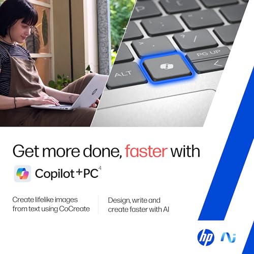HP OmniBook 3 AMD Ryzen AI 5 330 Next Gen AI Laptop, (24GB DDR5, 1TB SSD), Anti-Glare,15.6''/39.6cm FHD, Win11,Office24, Silver,1.7kg, FHD Camera with Shutter, Fingerprint Reador, Backlit KB fn0074AU