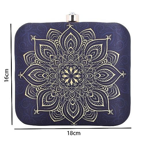 SHOP SWAG Abstract Printed Clutch Bag for Women | Stylish and Modern Design | Perfect for Day and Night Events | Versatile Accessory to Complement Any Outfit | Must-Have Fashion Statement