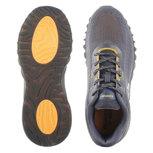 Campus Men's Hood D.Gry/R.BLU Sneakers - 6UK/India 22G-974A