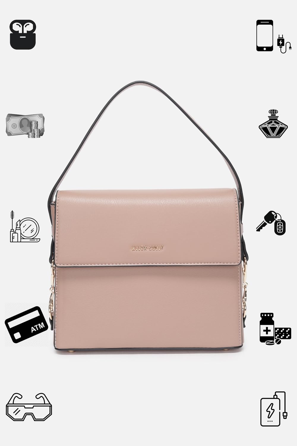 Women Pink Casual Handbag