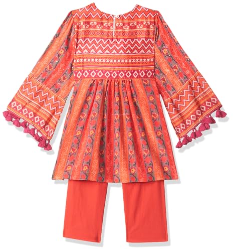BIBA GIRL PRINTED GATHERED KID(KW5387_RED_11)