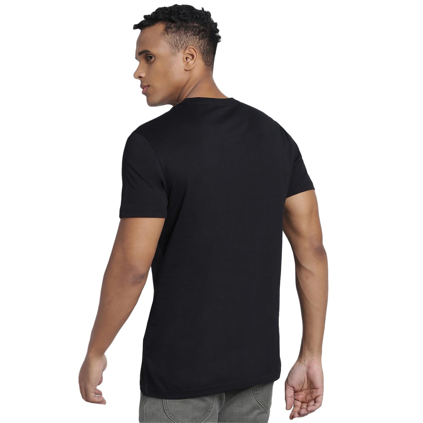 Lee Men's Slim Fit Shirt (LMTS004893_Black