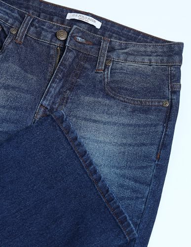 U.S. POLO ASSN. Mid Rise Boot Cut Jeans (UWAW24JEN261_Blue_32)