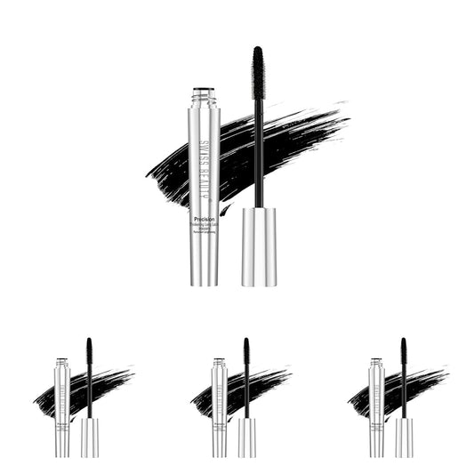 Swiss Beauty Waterproof Volume Mascara | Smudge Proof Curling Mascara For Eye Makeup | Jet Black, 8.5Ml | (Pack of 4)