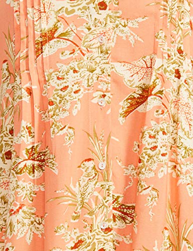 BIBA Women Rayon Printed Mix and Match A-Line Kurta (Chi16890_Peach_32)