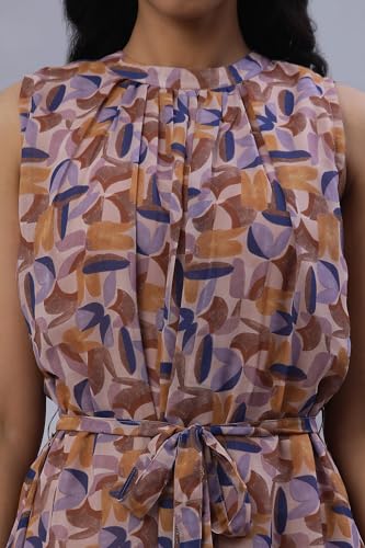 W for Woman W Women Multicolour Printed Georgette Flared Dress_24FEW10777-810651_S