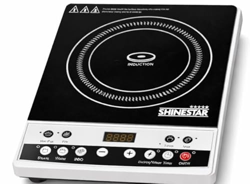 Induction Cooker 1963 | India's Smartest 2000W Cooktop | 7 Auto-Preset Cooking Modes | Military-Grade Crystal Glass | Surge-Safe Voltage Guard | LED Timer with Auto Cut-Off