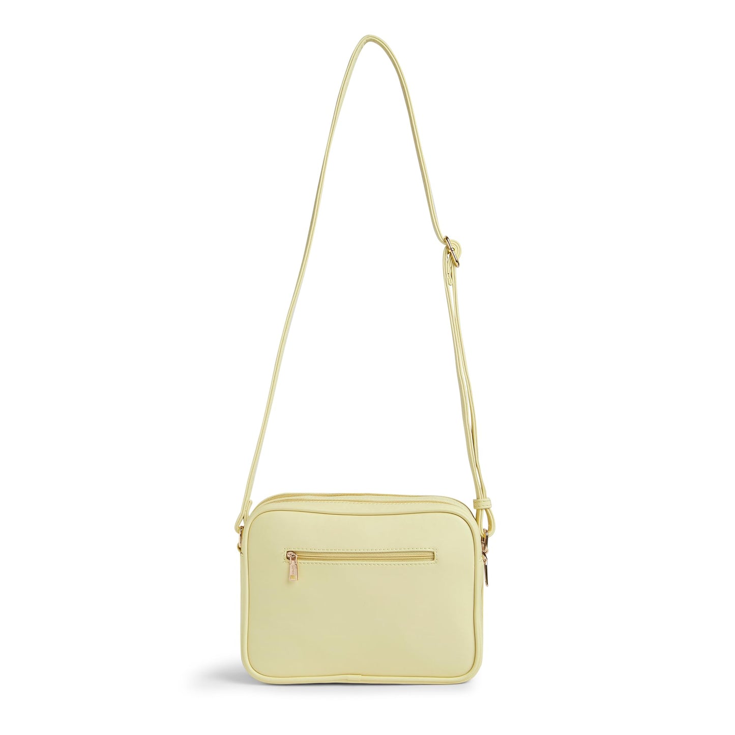 Caprese Minato Sling Medium Bag for Women | Stylish Bag with Adjustable Strap, Secure Zip Closure for Comfortable Wear | Versatile Handbag for Everyday Use, Travel & Special Occasions (Dark Beige)