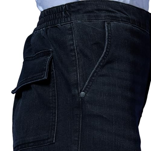 Black High Waist Balloon Leg Parachute Jeans
