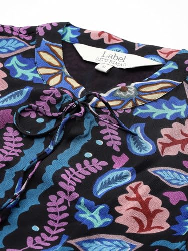 Label RITU KUMAR Blue Blair Skater Dress