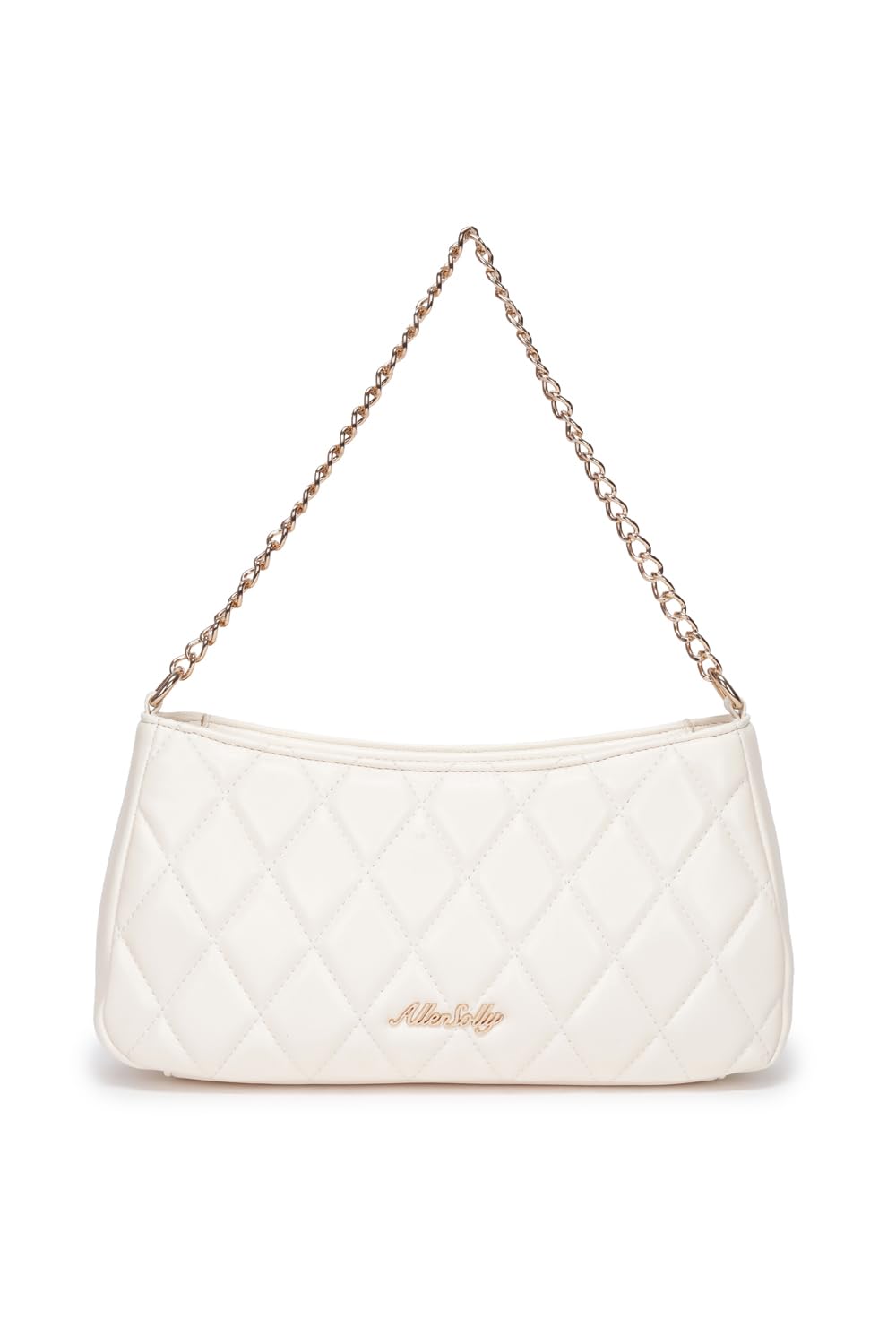 Allen Solly Geometric Quilted Baguette Shoulder Bag