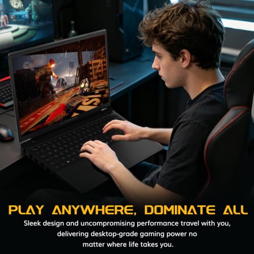 Dell Alienware 15 15.3" WUXGA 165Hz Gaming Laptop, GeForce RTX 4050 6GB GDDR6, AMD Ryzen 5 220, 64GB DDR5, 5TB Storage(4TB SSD+1TB Docking Station Set), Backlit, Wi-Fi 6, Win 11, Black