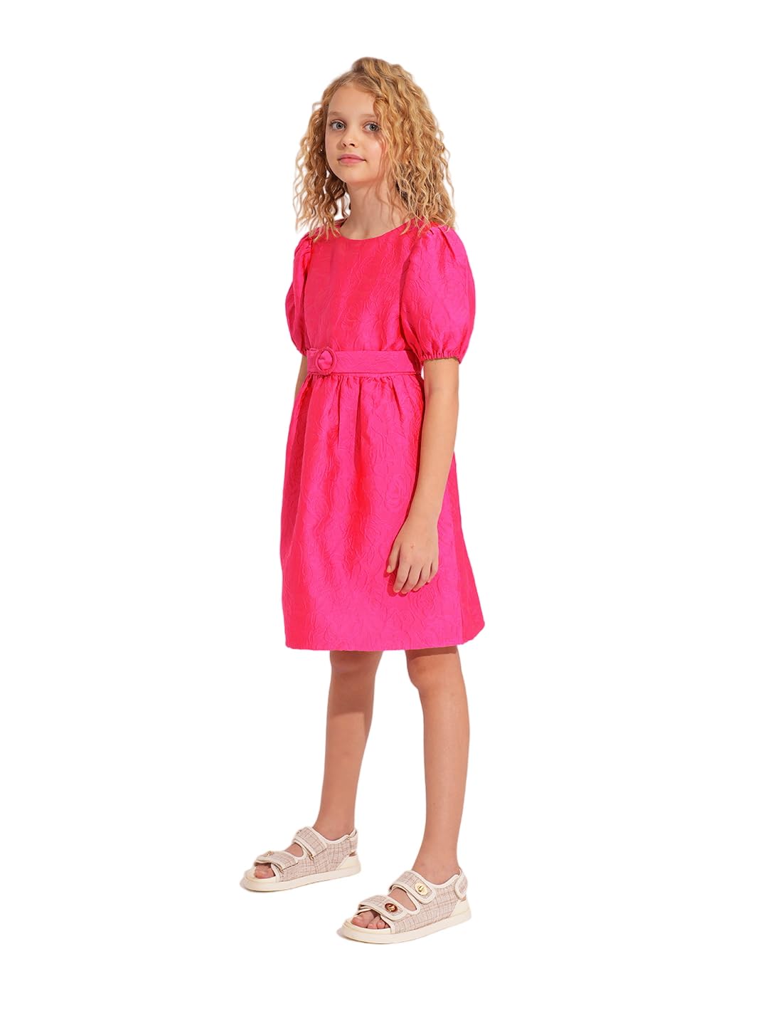 VERO MODA Girl Fit & Flare Pink Dress