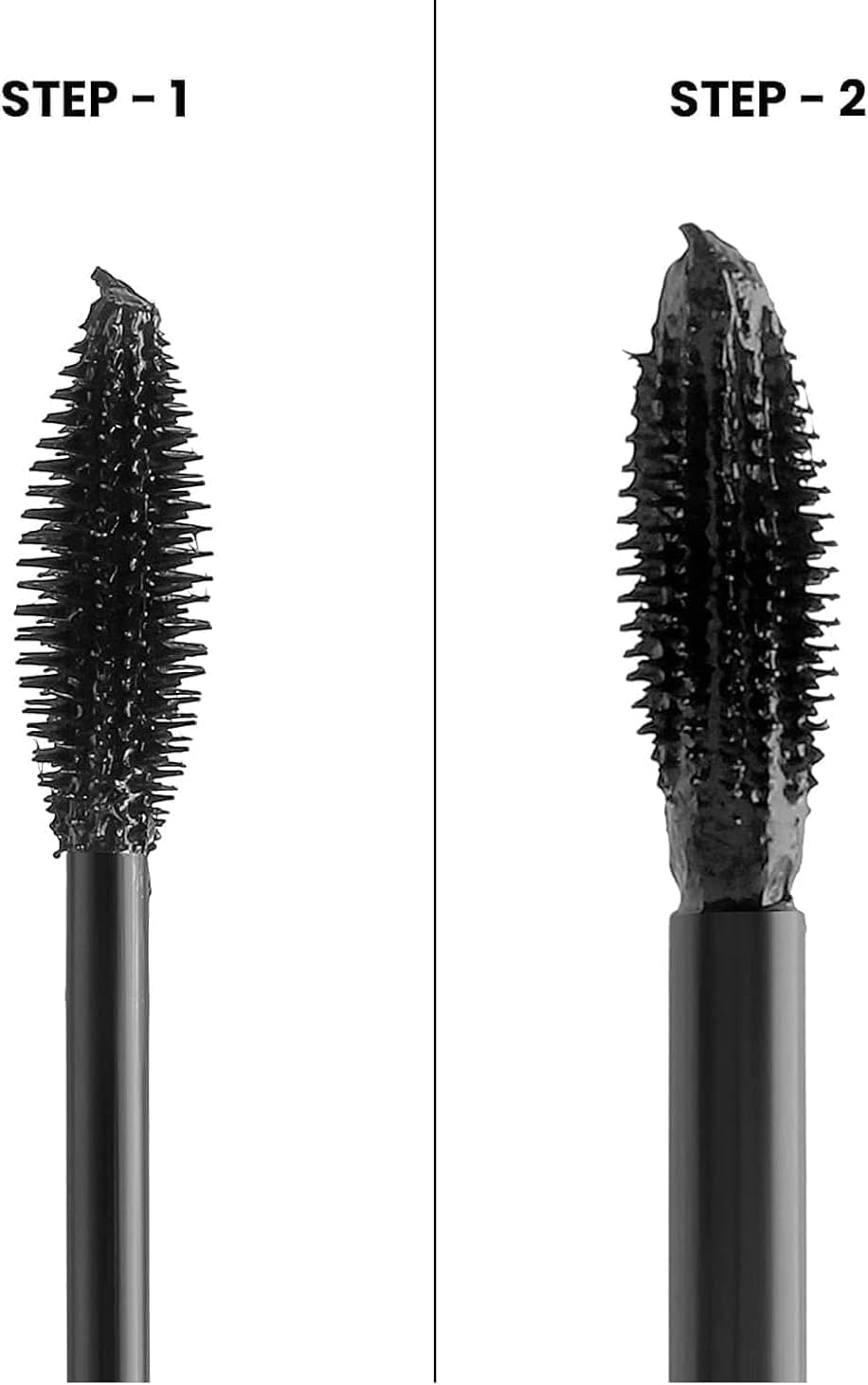 Glam Goddess Double Trouble Volumizing and Lengthening Mascara | 2-in-1 Mascara for Women | Long Lasting (15 ml) (Black)