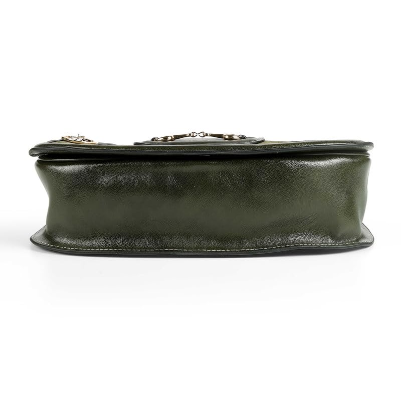 tresmode MALAGA Women's Sling Bag in Dark Green Color