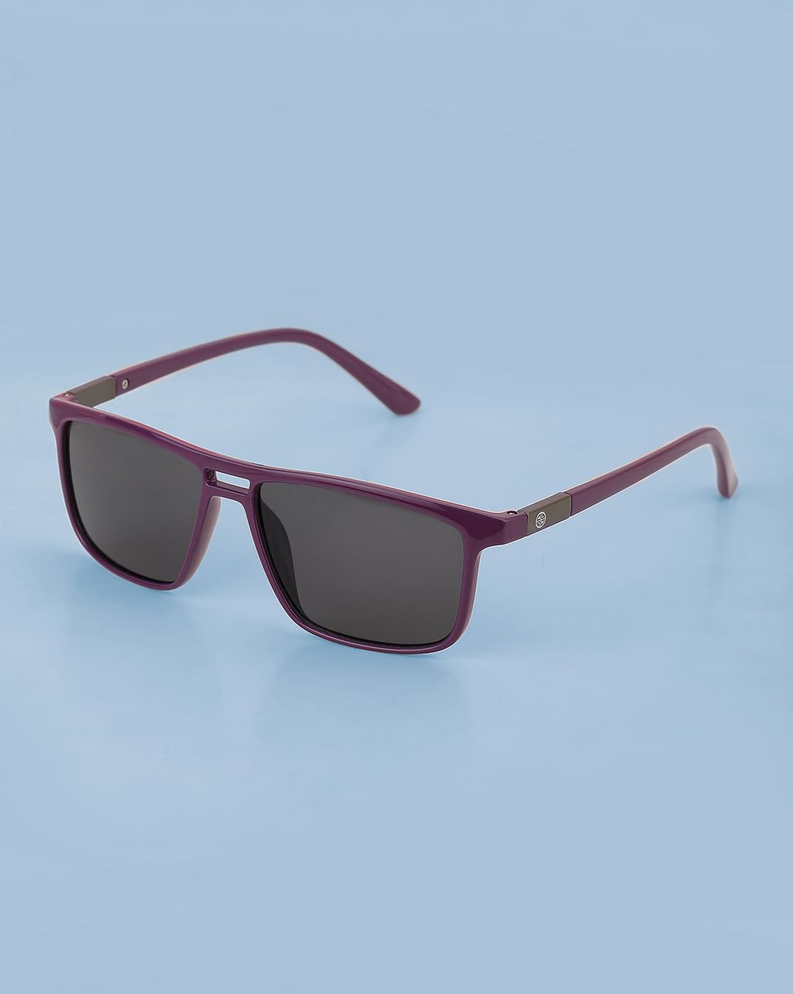 Carlton London Purple toned with UV Protected Rectangle Sunglass for Unisex
