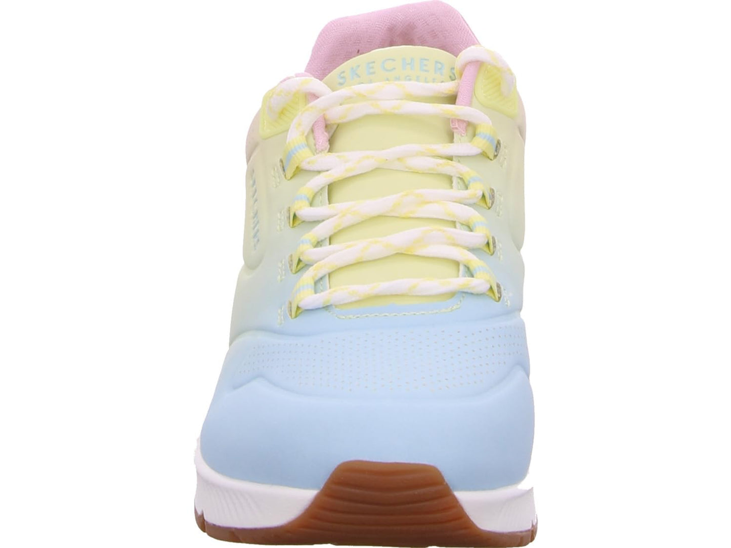 Skechers Women's UNO 2-Color Waves Sneaker, White/Mulit, 8